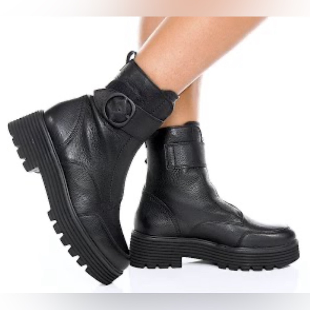 Paul Green Palani Zip Boot In Black Women’s Size 11.5 New